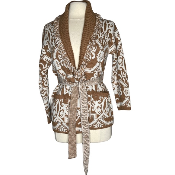 Anthropologie Sweaters - Anthropology Akemi+Kin Tie Front Shaw Collar Cardigan Sz XXS
